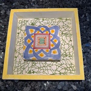 Stunning Rare MacKenzie-Childs Aalsmeer Framed Butterfly Shadow Box Wall Art